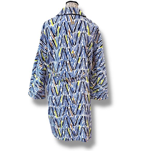 Marina Rinaldi Size 18 (27) Multicolor 100% Cotton Canvas Mid Length Jacket - Picture 7 of 7